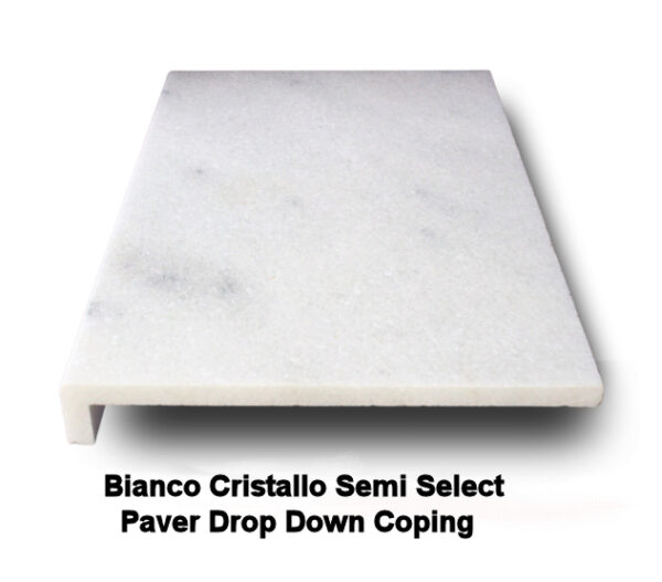 Paver Pic 1 - Bianco Cristallo Semi Select Sandblasted Coping