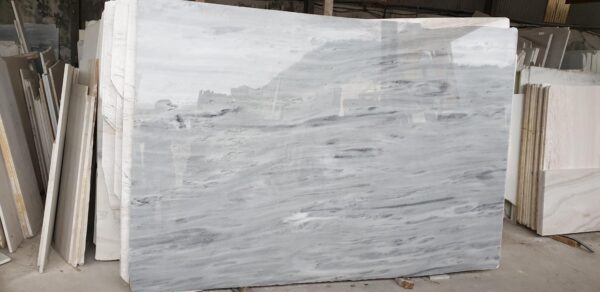 Paver Pic 7 - Silver Carrara Cloudy Vein Polished Slab